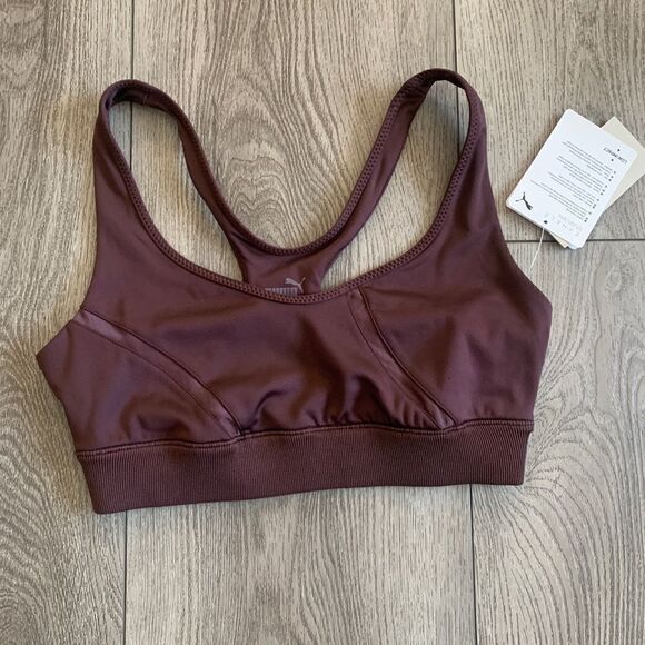 Puma woman’s exhale mesh curve bra yoga studio collection - Picture 1 of 6